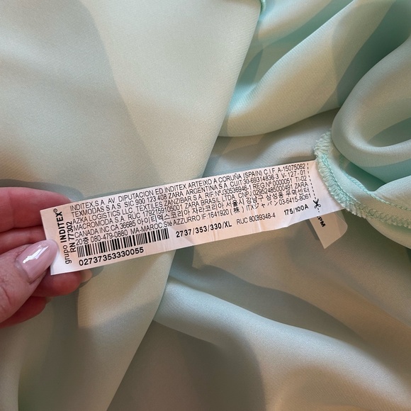 ZARA Multicolour Long Tie-Dye Dress Size XL - Picture 7 of 7